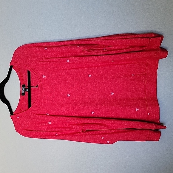 Buffalo David Bitton Cute Comfy Casual NWT XXL Mini Heart Print Sweater Top - Picture 2 of 8